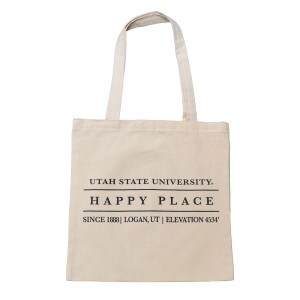 Utah State University Natural Canvas Tote Bag